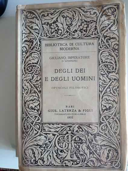 Degli dei e degli uomini - Giuliano (Imperatore) - copertina