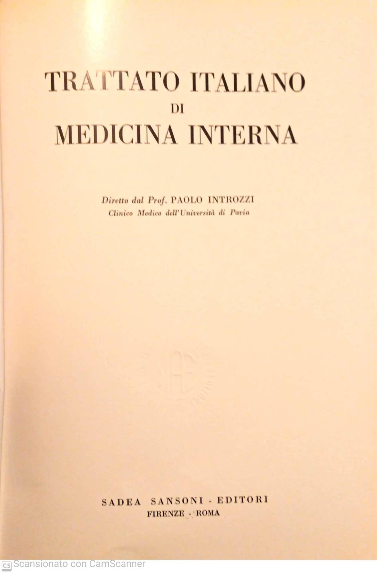 Trattato di medicina interna. Parte ottava. Malattie delle ghiandole a secrezione interna