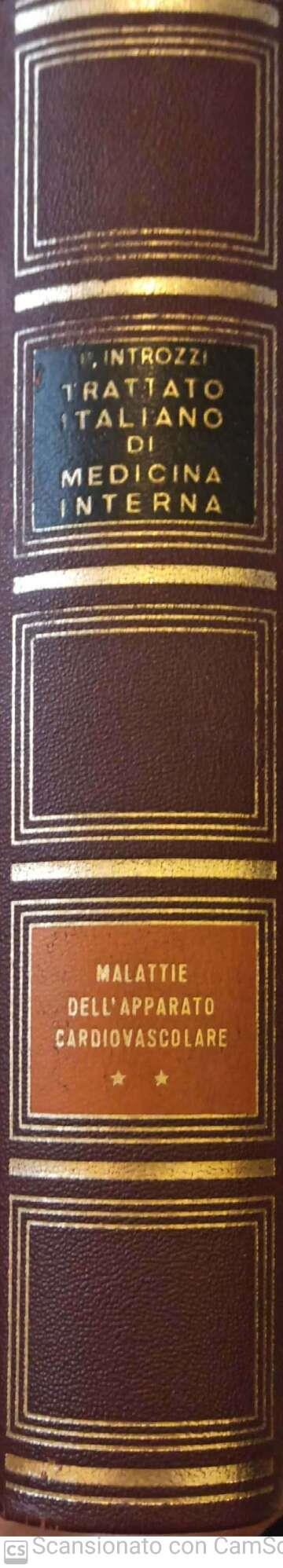 Trattato italiano di medicina interna. Parte sesta.Volume secondo. Malattie dell' apparato cardiovascolare - Paolo Introzzi - copertina