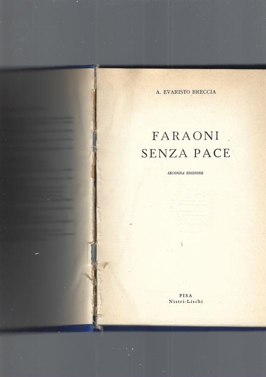 Faraoni Senza Pace - Evaristo A. Breccia - copertina