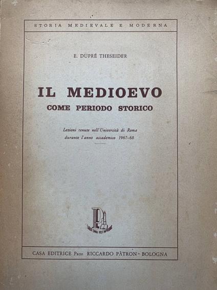 Il Medioevo come periodo storico - copertina
