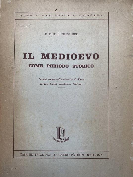 Il Medioevo come periodo storico - copertina