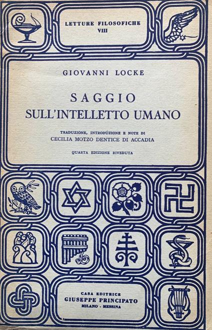 Saggio sull'intelletto umano - Giovanni Loche - copertina