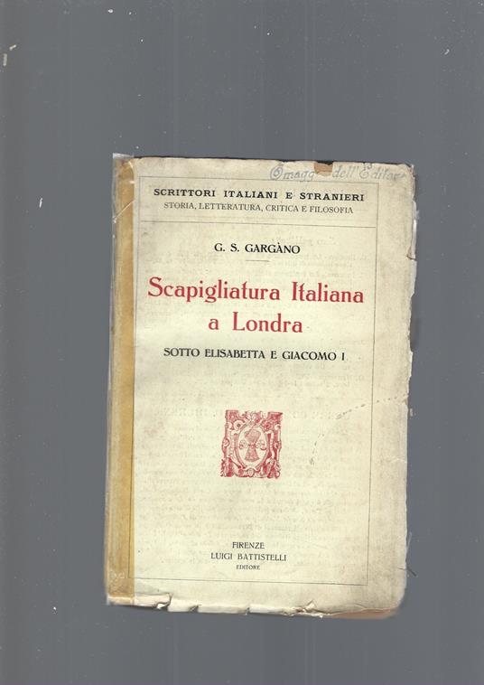 Scapigliatura Italiana A Londra - copertina