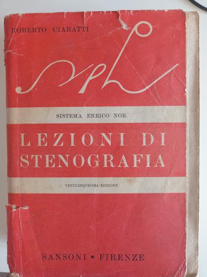 Lezioni di stenografia - Roberto Ciabani - copertina