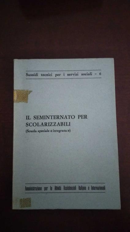 Il seminternato per scolarizzabili - copertina