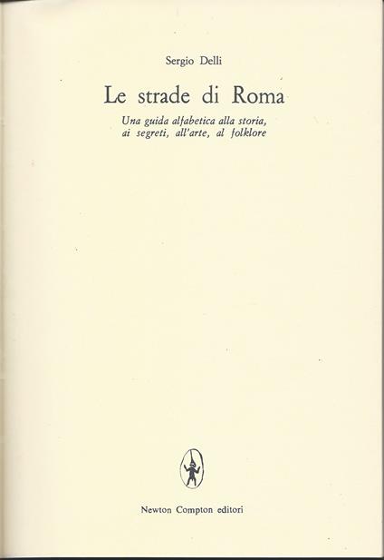 Le strade di Roma - Sergio Delli - copertina