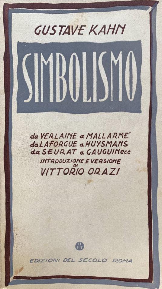Simbolismo - Gustave Kahn - copertina