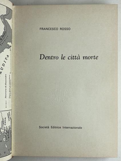 Dentro le città morte - Francesco Rosso - copertina