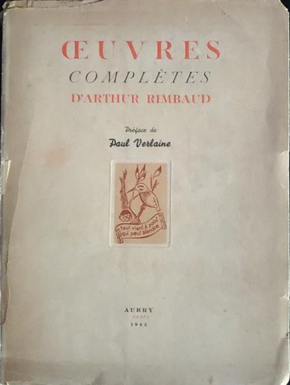 Oeuvres completes - Arthur Rimbaud - copertina