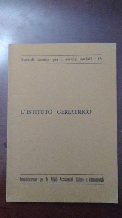 L' istituto geriatrico - copertina