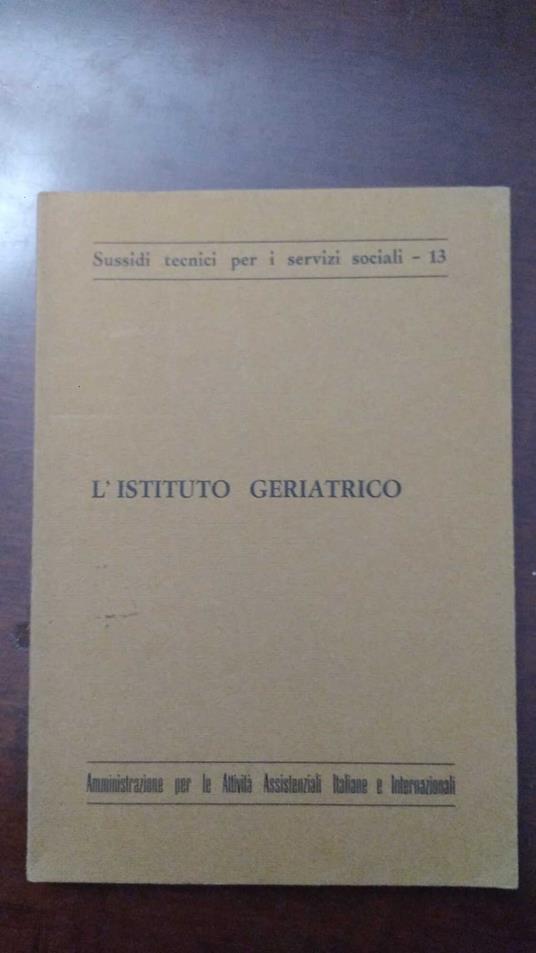 L' istituto geriatrico - copertina