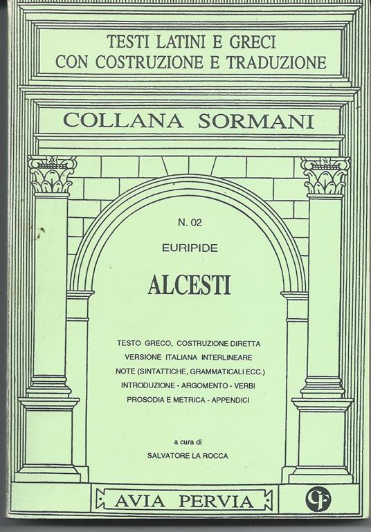 Alcesti - Euripide - copertina