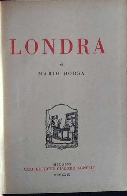 Londra - Mario Borsa - copertina