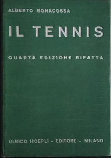 Il tennis - Alberto Bonacossa - copertina