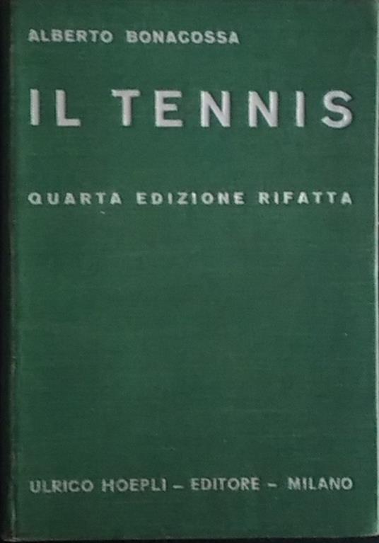 Il tennis - Alberto Bonacossa - copertina