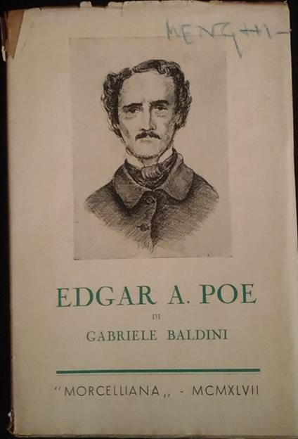 Edgar A. Poe - Gabriele Baldini - copertina