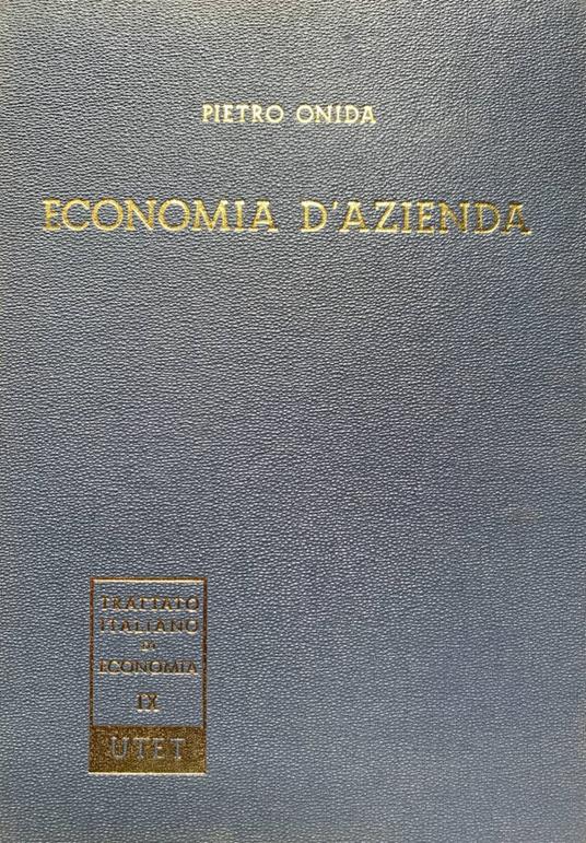 Economia d'azienda - Pietro Onida - copertina