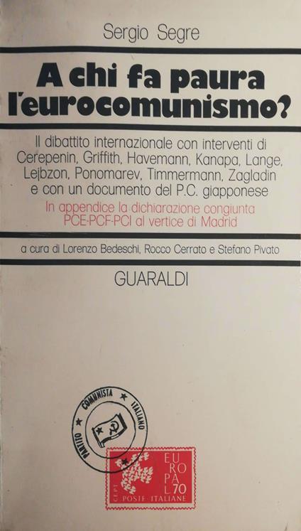 A chi fa paura l'eurocomunismo? - Sergio Segre - copertina