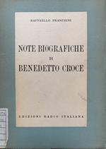 Note biografiche di Bendetto Croce