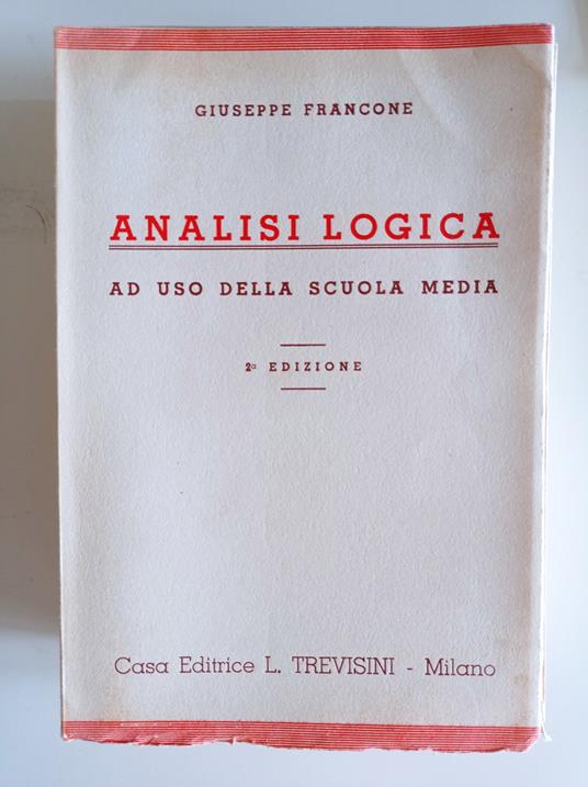 Analisi logica - Giuseppe Franco - copertina