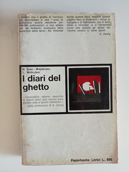I diari del ghetto - copertina