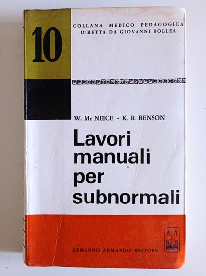 Lavori manuali per subnormali - copertina