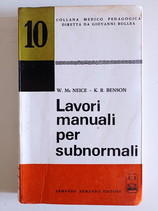 Lavori manuali per subnormali - copertina
