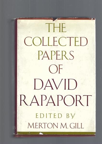 The Collected Papers Of David Rapaport - Merton M. Gill - copertina