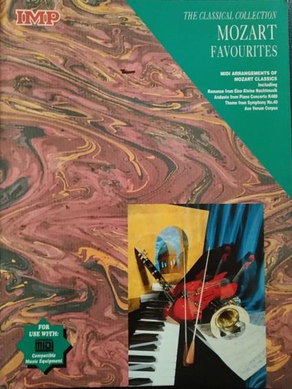 The classical collection. Mozart favourites. Midi arrangements of Mozart classics - copertina