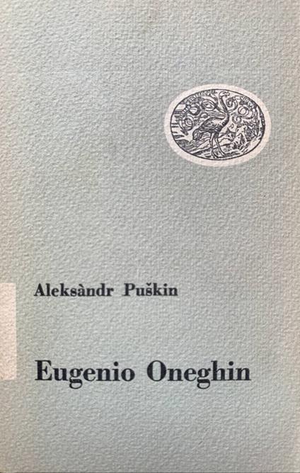 Eugenio Oneghin - Aleksandr Puskin - copertina