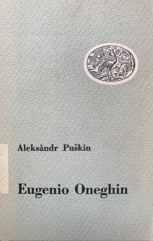Eugenio Oneghin - Aleksandr Puskin - copertina