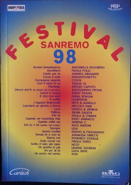 Festival Sanremo 98 - copertina