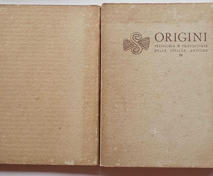 Origini. Preistoria e protostoria delle civiltà antiche. Volume III - Salvatore Puglisi - copertina