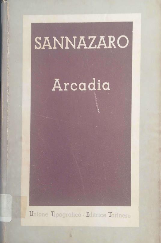 Arcadia - Jacopo Sannazaro - copertina