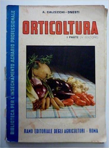 Orticoltura I Parte - copertina