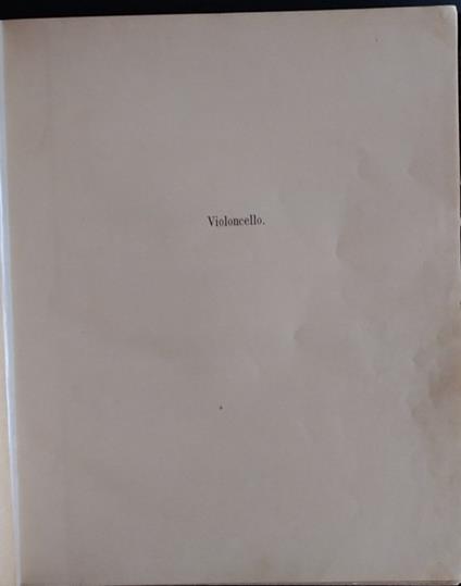 Violoncello - copertina