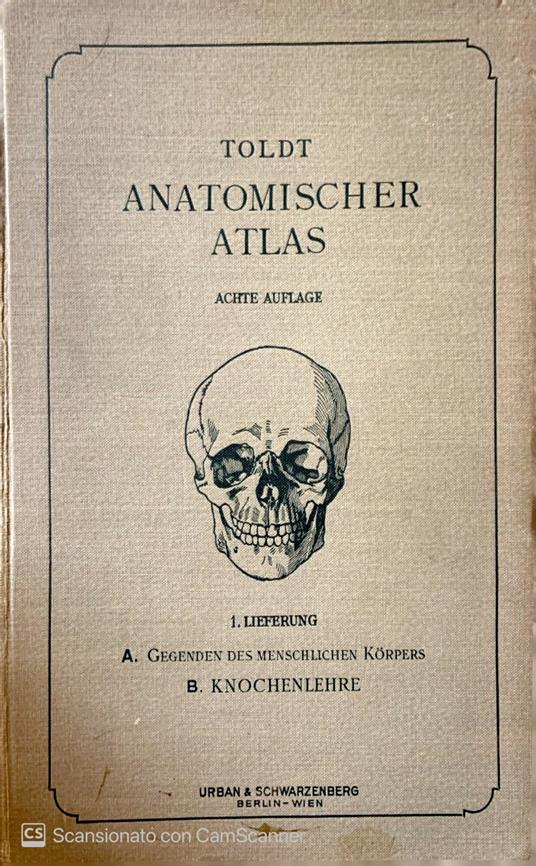 Anatomischer Atlas fur studierende und Ärzte. Knochenlehre - copertina