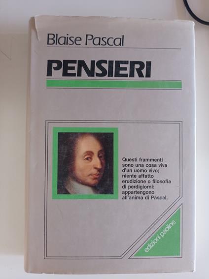 Pensieri - Blaise Pascal - copertina