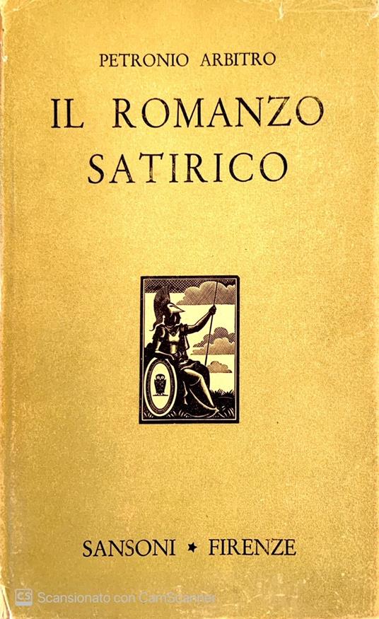 Il romanzo satirico - Arbitro Petronio - copertina