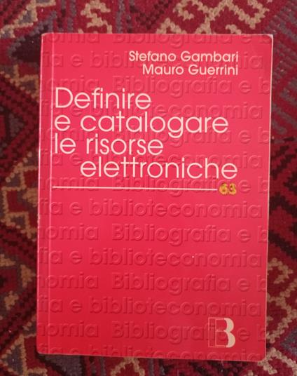 Definire e catalogare le risorse elettroniche - copertina