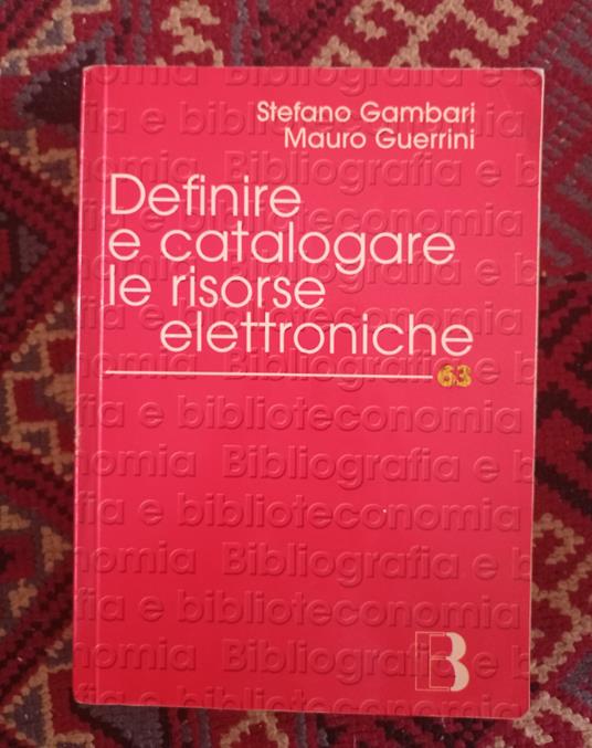 Definire e catalogare le risorse elettroniche - copertina
