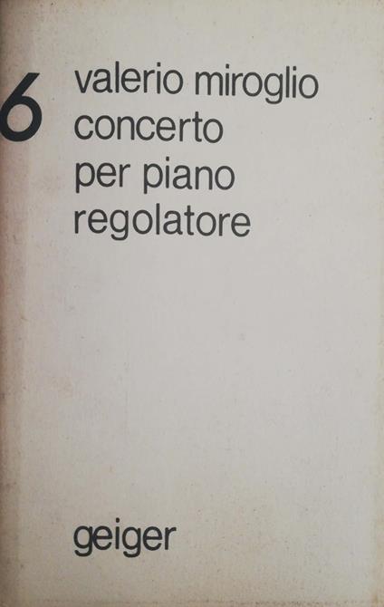Concerto per piano regolatore - copertina