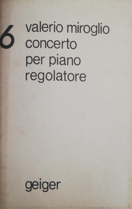 Concerto per piano regolatore - copertina