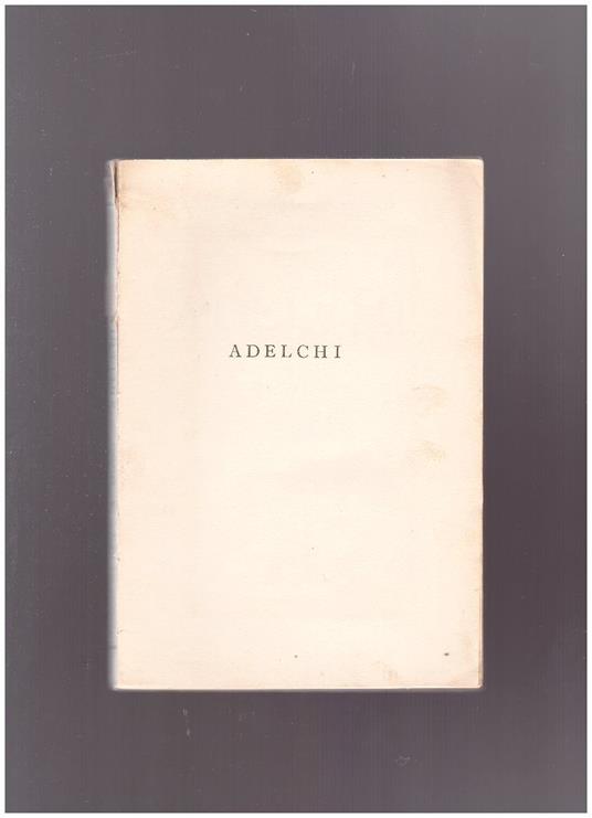 Adelchi - Alessandro Manzoni - copertina