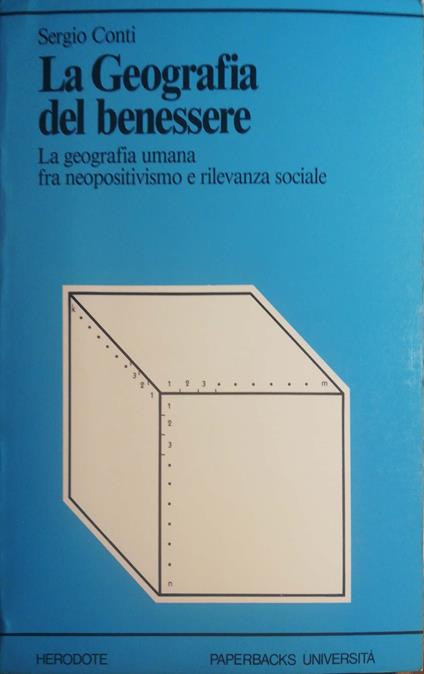 La Geografia del benessere - Sergio Conti - copertina