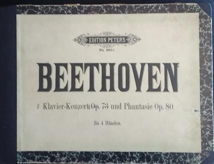 5 Klavier- Konzerte Op 73 und Phantasie Op. 80 - copertina