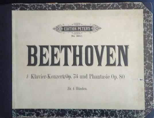 5 Klavier- Konzerte Op 73 und Phantasie Op. 80 - copertina