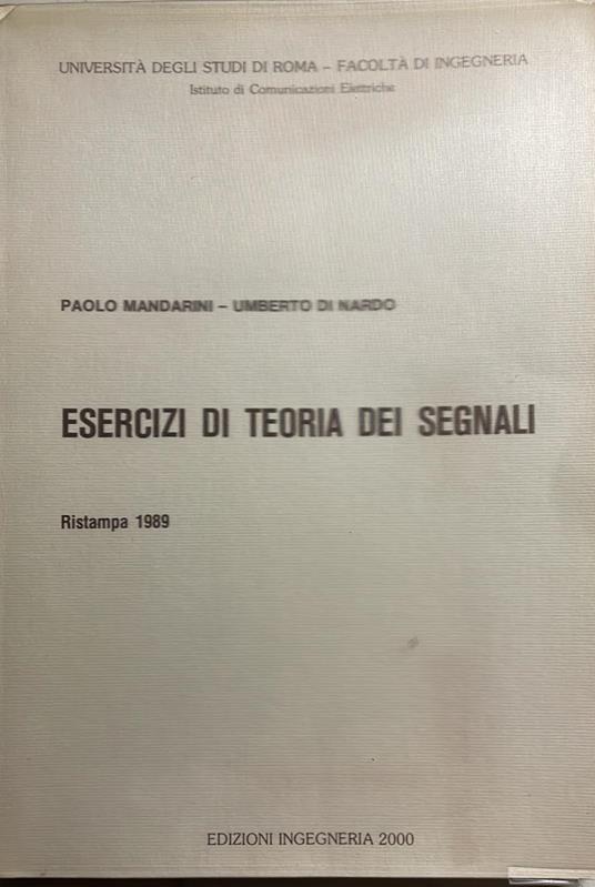 Esercizi di teoria dei segnali - copertina