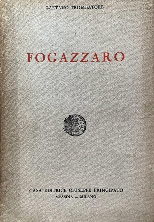 Fogazzaro - Gaetano Trombatore - copertina